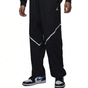 Jordan's New Loose-Fitting Straight-Leg Athletic Pants, Lightweight Long Trousers
