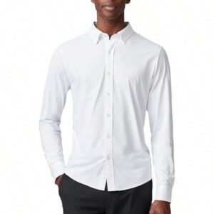 Men's Commuter Shirt, Performance Dress Shirts For Men, Machine Washable, Wrinkle Resistant, Slim Fit Button Down Shirt Halloween